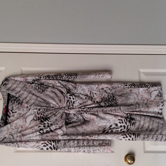 Jennifer Lopez leopard print midi dress XL NWT - Picture 2 of 2